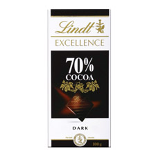 Шоколад Lindt Excellence какао 70% 100 г миниролл какао с молоком 40x160