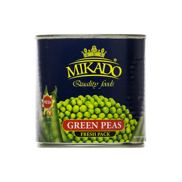 Горошек зеленый Mikado 425 мл горошек главпродукт зеленый деликатесный 425 г