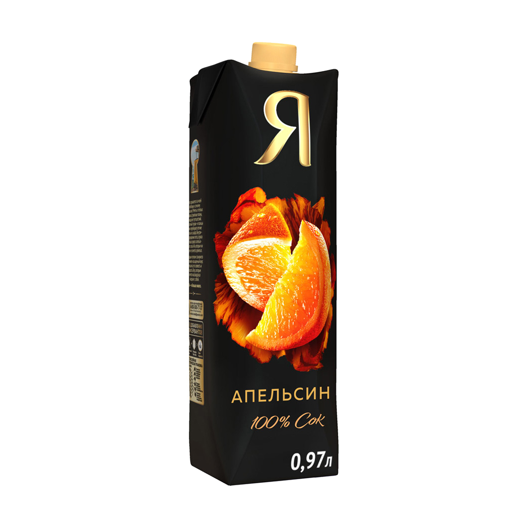 Сок Я Апельсин с мякотью 0,97 л сок агуша мультифрукт с мякотью 0 2 литра 12 шт в уп
