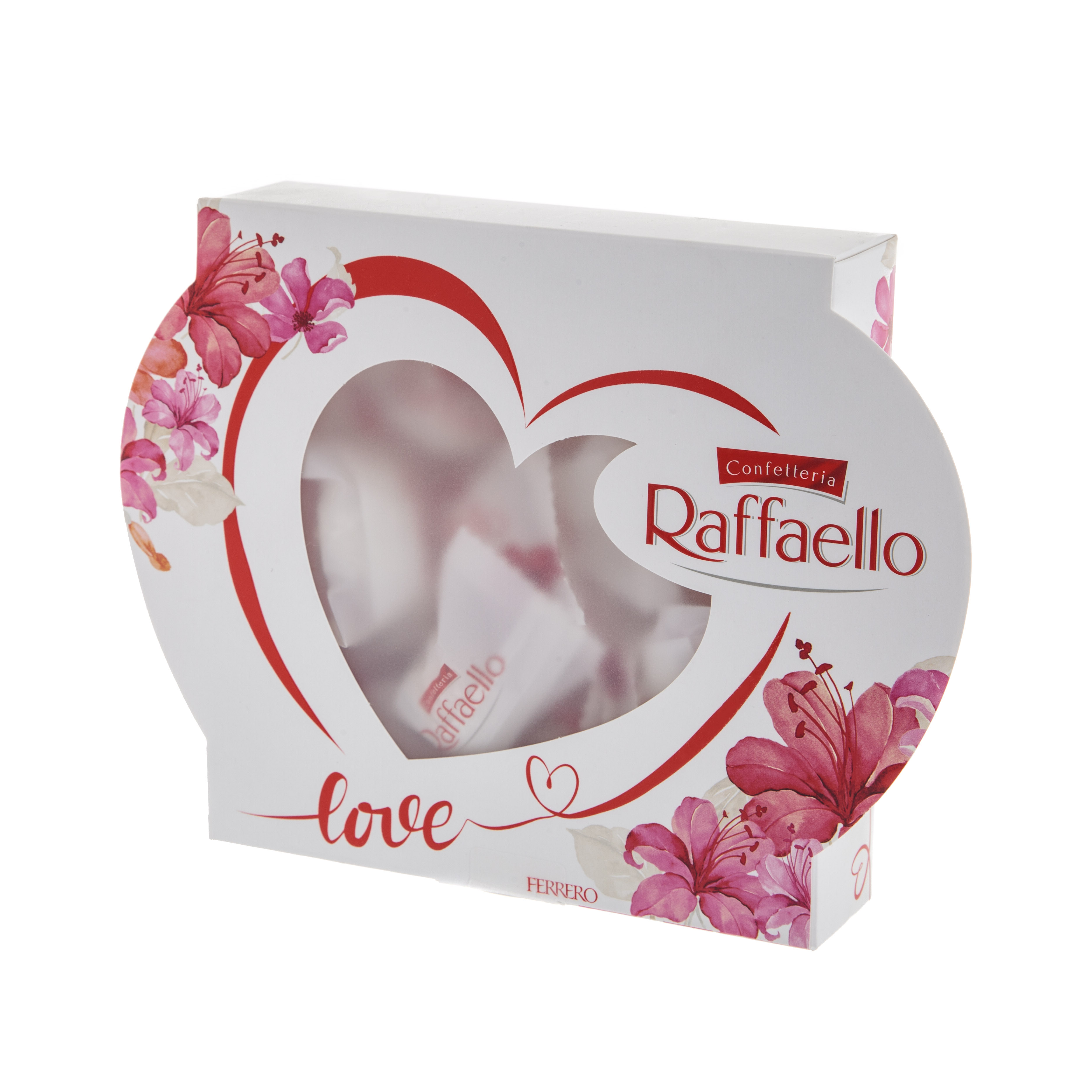 Конфеты Raffaello Ferrero Сердце конфеты родные просторы с арахисом и вафельной крошкой 180 гр