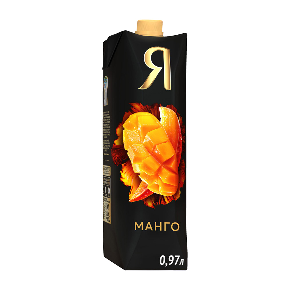 Нектар Я Манго с мякотью 0,97 л нектар rich апельсин манго 0 33 литра 12 шт в уп