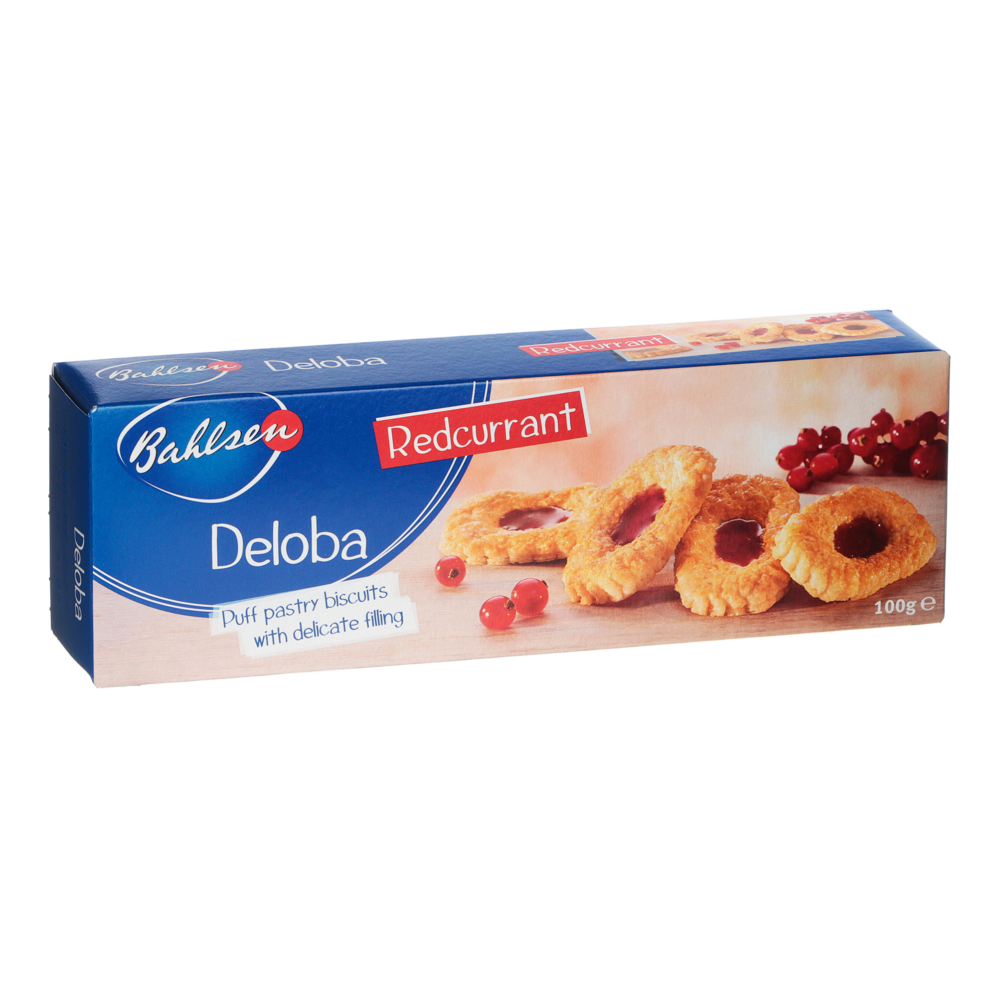 Печенье Bahlsen Deloba с красной смородиной 100 г цена и фото