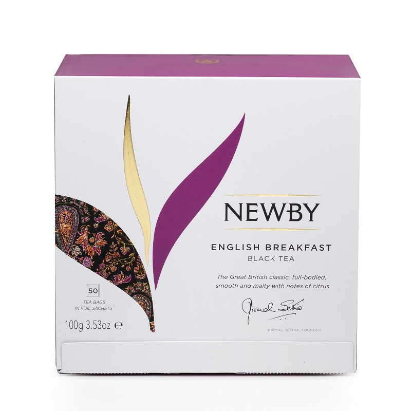 Чай черный Newby English breakfast 25 пакетиков чай черный yantra ceylon breakfast 25 шт
