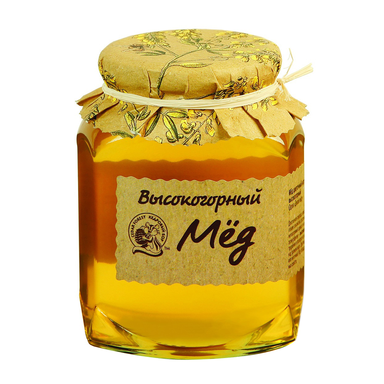Мед натуральный Кедровый бор Высокогорный 500 г мед сердце алтая алтайский высокогорный эксклюзивный 250 г