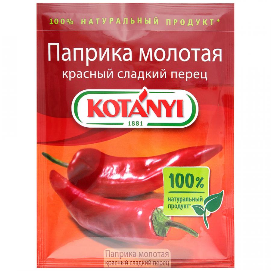 Паприка молотая Kotanyi перец красный сладкий, 25 г орегано душица kotanyi измельченный 8 гр