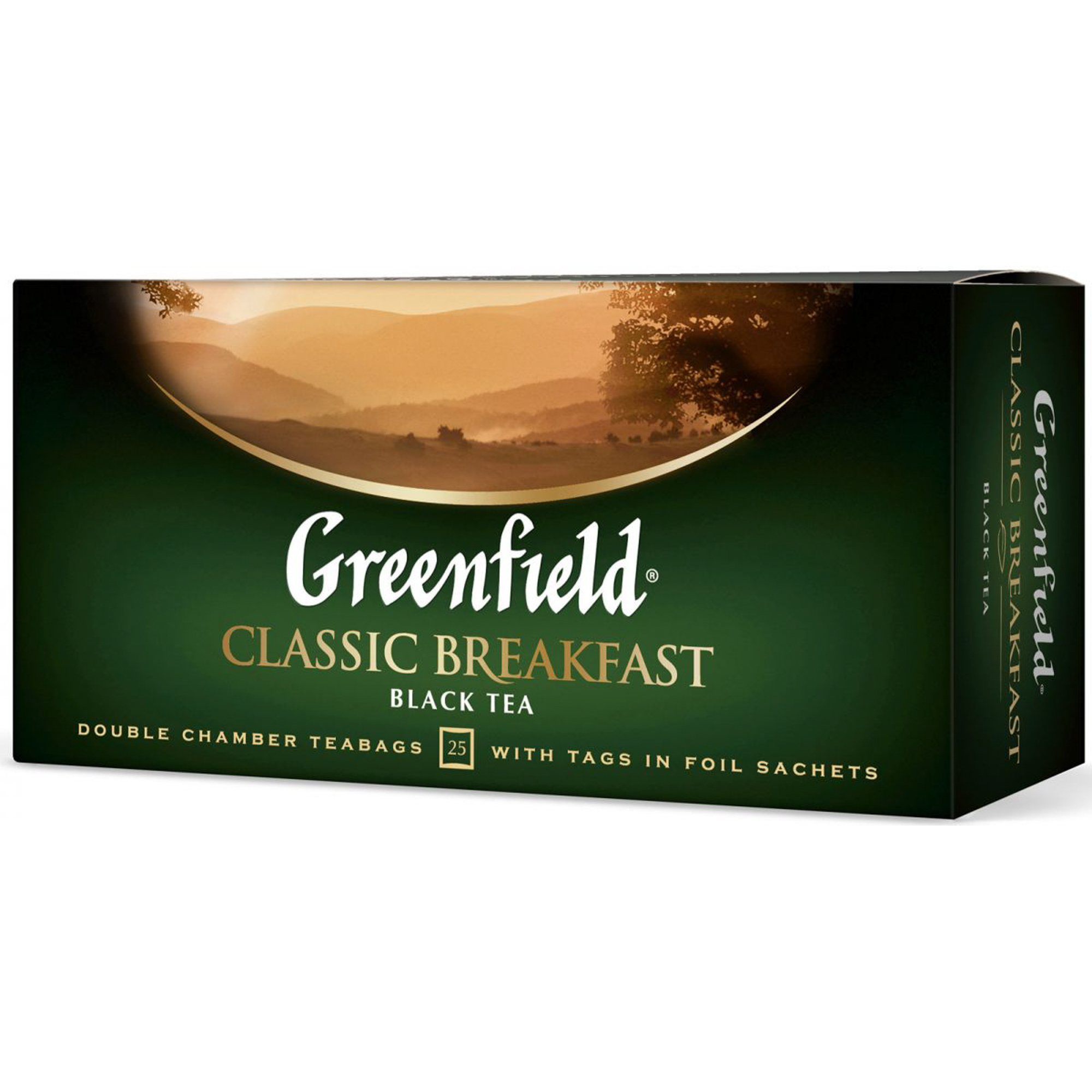 Чай classic breakfast. Чай Гринфилд Классик Брекфаст 25пак. Чай Гринфилд Classic Breakfast термосаше 2 г 25 пак. Чай Гринфилд Классик Брекфаст 25. Чай Гринфилд классический завтрак.