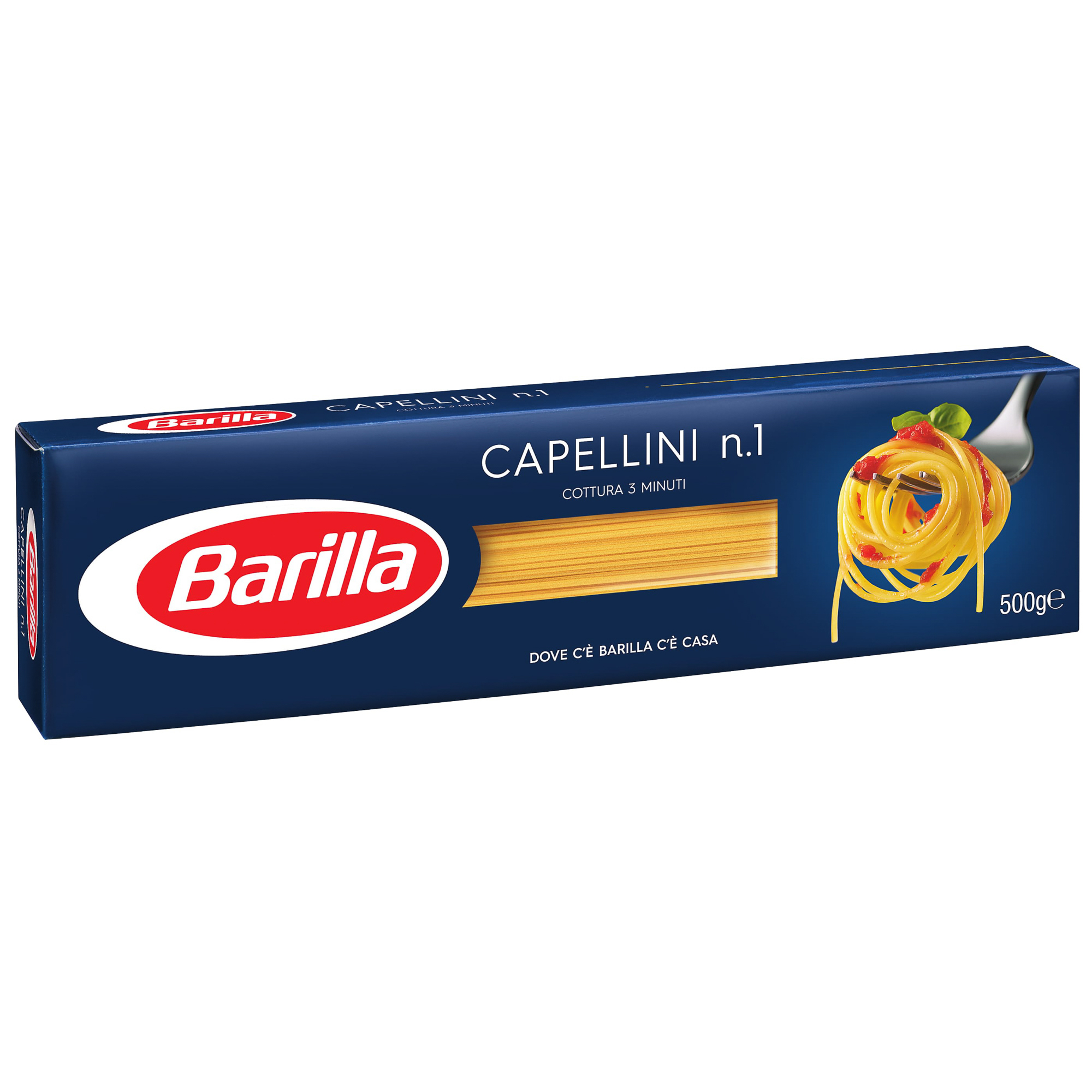 Спагетти Barilla Capellini n.1 500 г мука molino grassi из мягких сортов пшеницы 1 кг