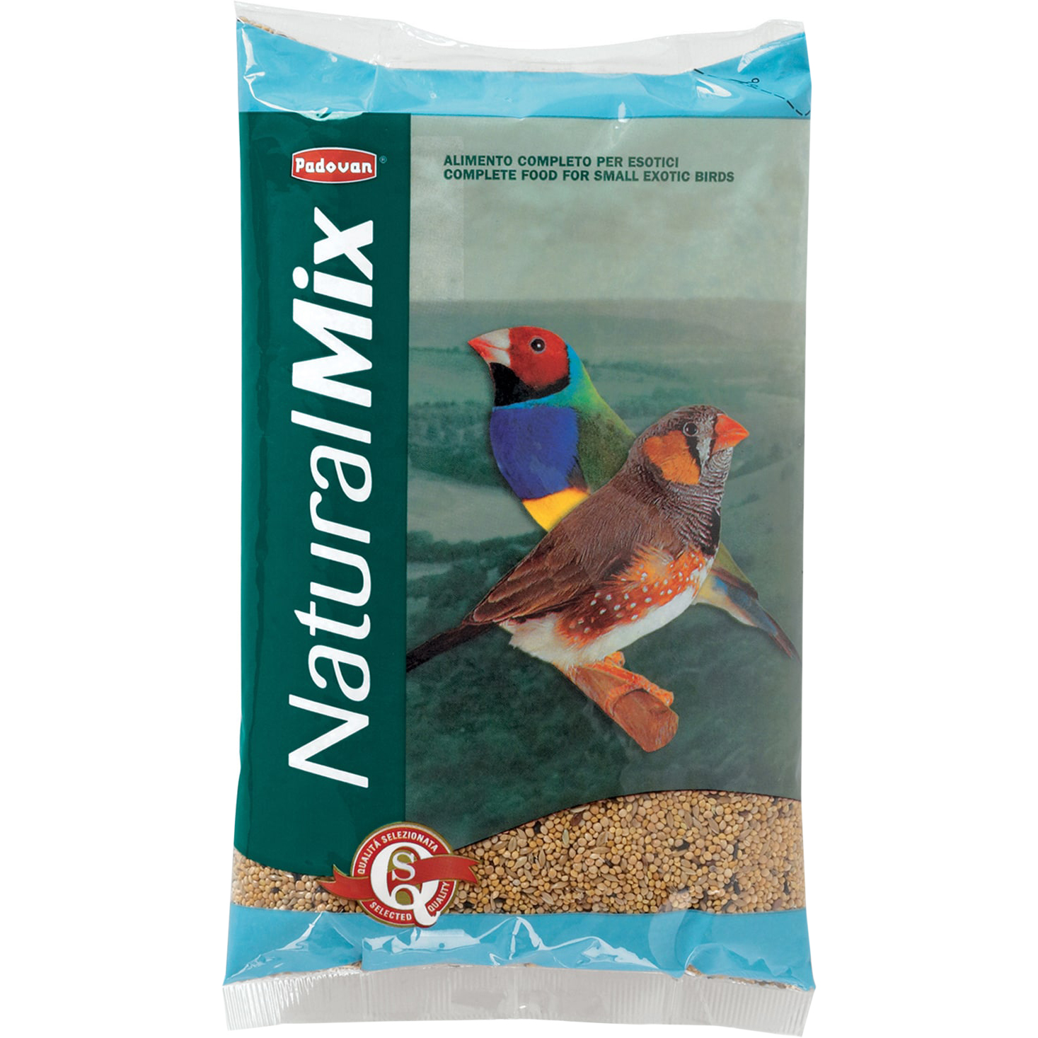 Корм PADOVAN Naturalmix Esotici для маленьких экзотических птиц 1 кг чика канареечное семя корм для попугаев и канареек 200 гр