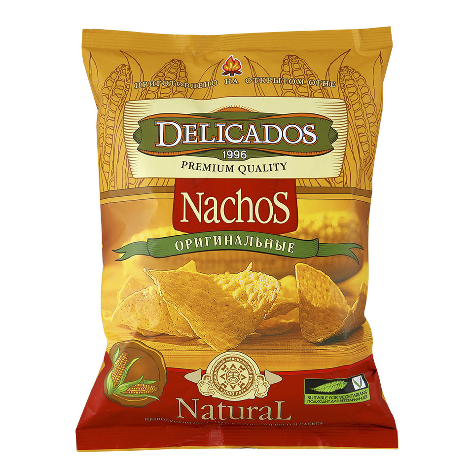 Чипсы Delicados Nachos кукурузные оригинальные 150 г