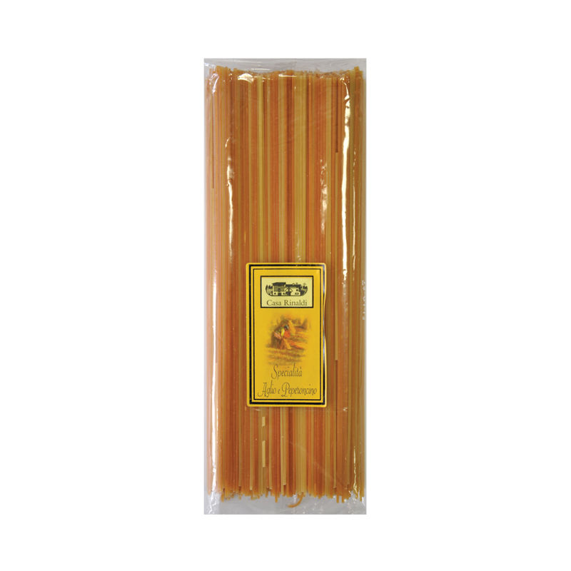 Спагетти Casa Rinaldi с чесноком и острым перчиком 500 г хлебцы пшеничные тонкие wasa с кунжутом 200 гр