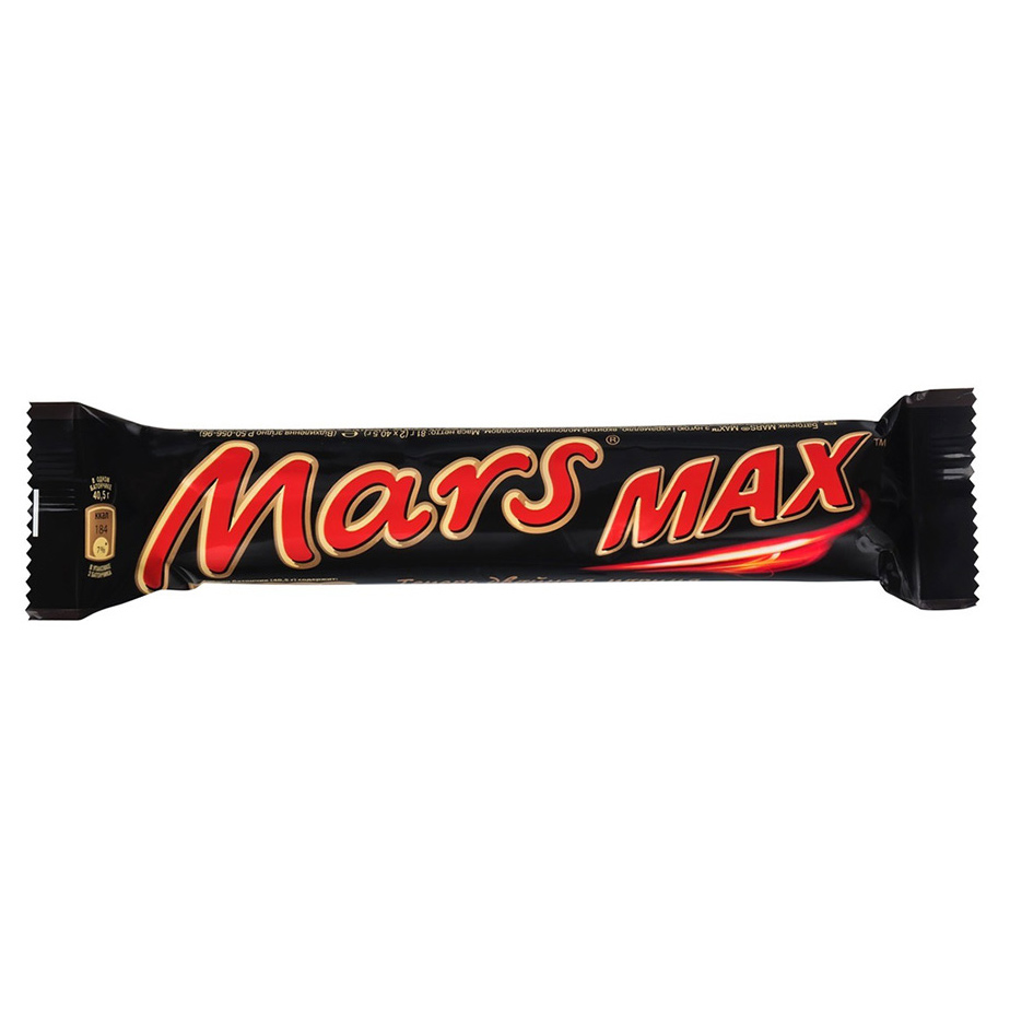 Шоколадный батончик Mars Max 81 г батончик шоколадный mars max 81 г