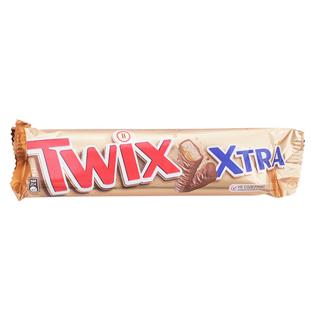 Шоколадный батончик Twix Xtra 82 г батончик twix экстра соленая карамель 82 г
