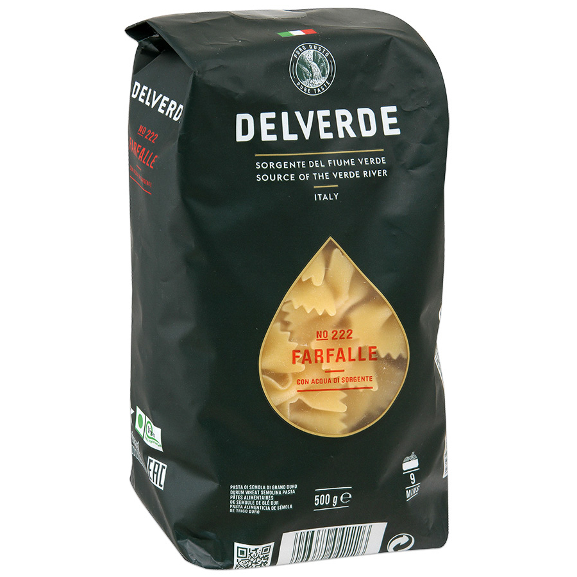Макаронные изделия Delverde Farfalle №222 500г макаронные изделия delverde 037 тортильони 500 г