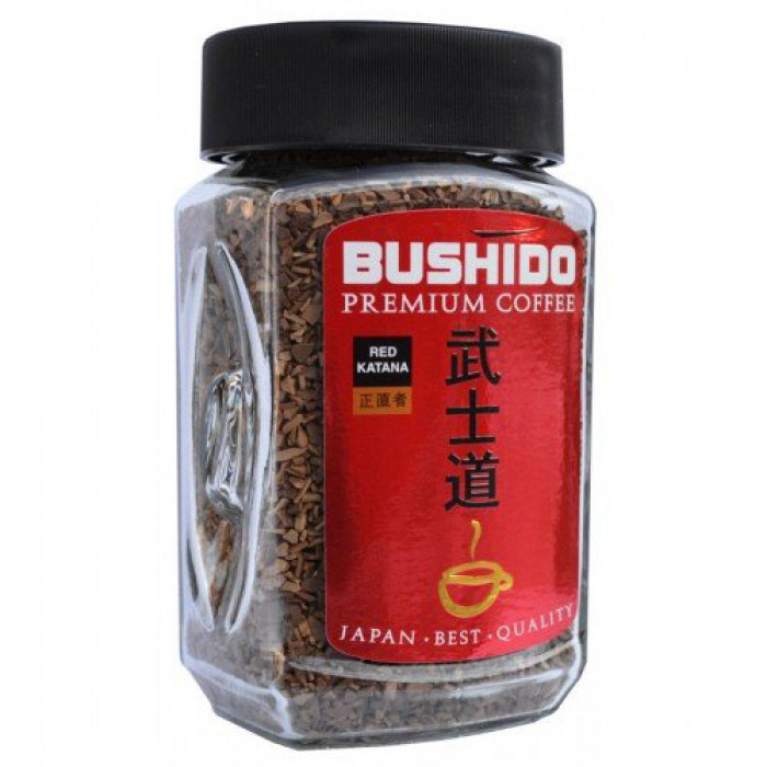 Кофе растворимый Bushido Red Catana 100 г nescafe нескафе gold растворимый 75 гр
