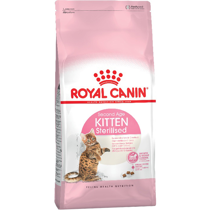 Корм для кошек Royal Canin Kitten От 4 до 12 месяцев 4 кг royal canin indoor облегченный сухой корм для взрослых домашних и малоактивных кошек 400 гр