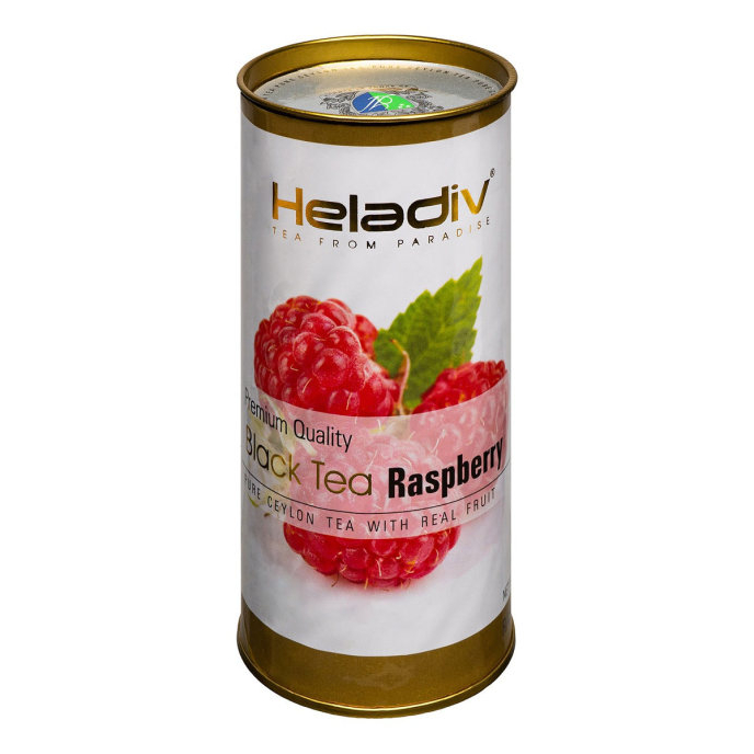 Чай черный Heladiv Raspberry с малиной, листовой, 100 г