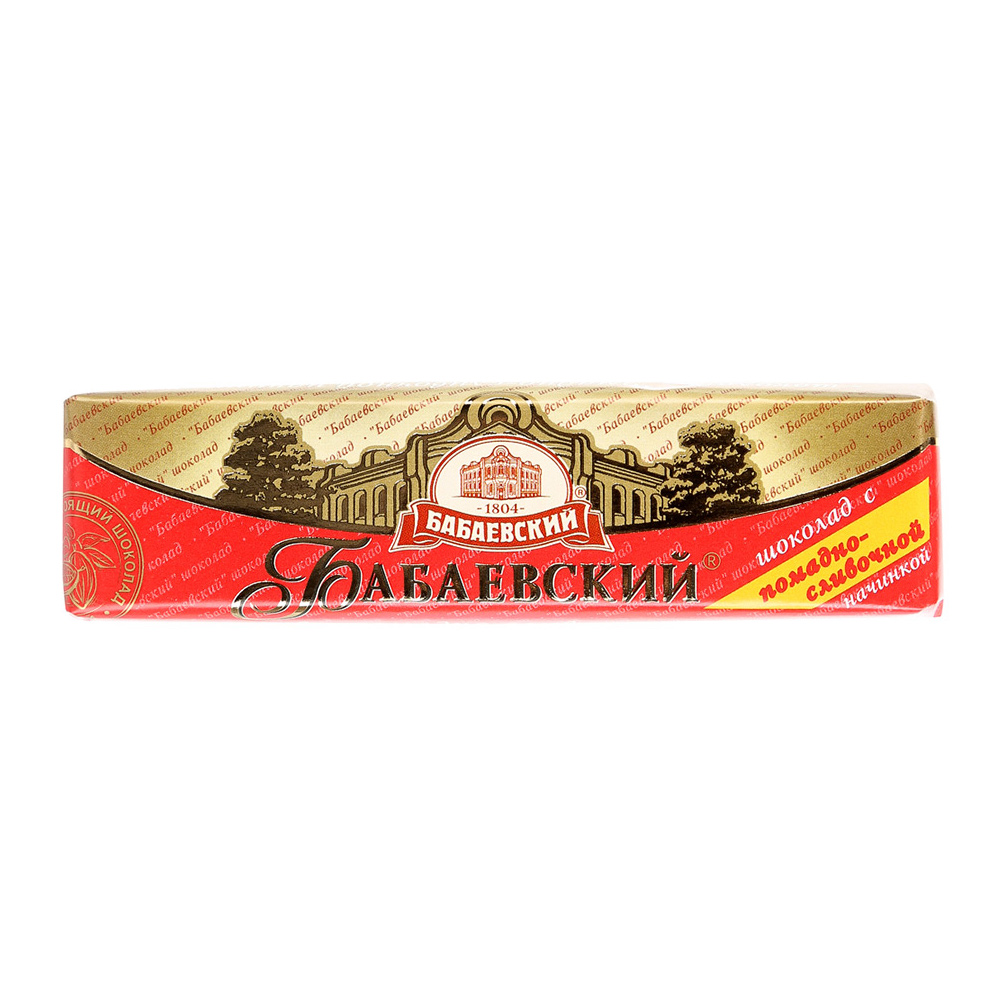 Батончик Бабаевский с помадно-сливочной начинкой 50 г шоколадный батончик snickers криперс мультипак 40 гр 4 шт в уп