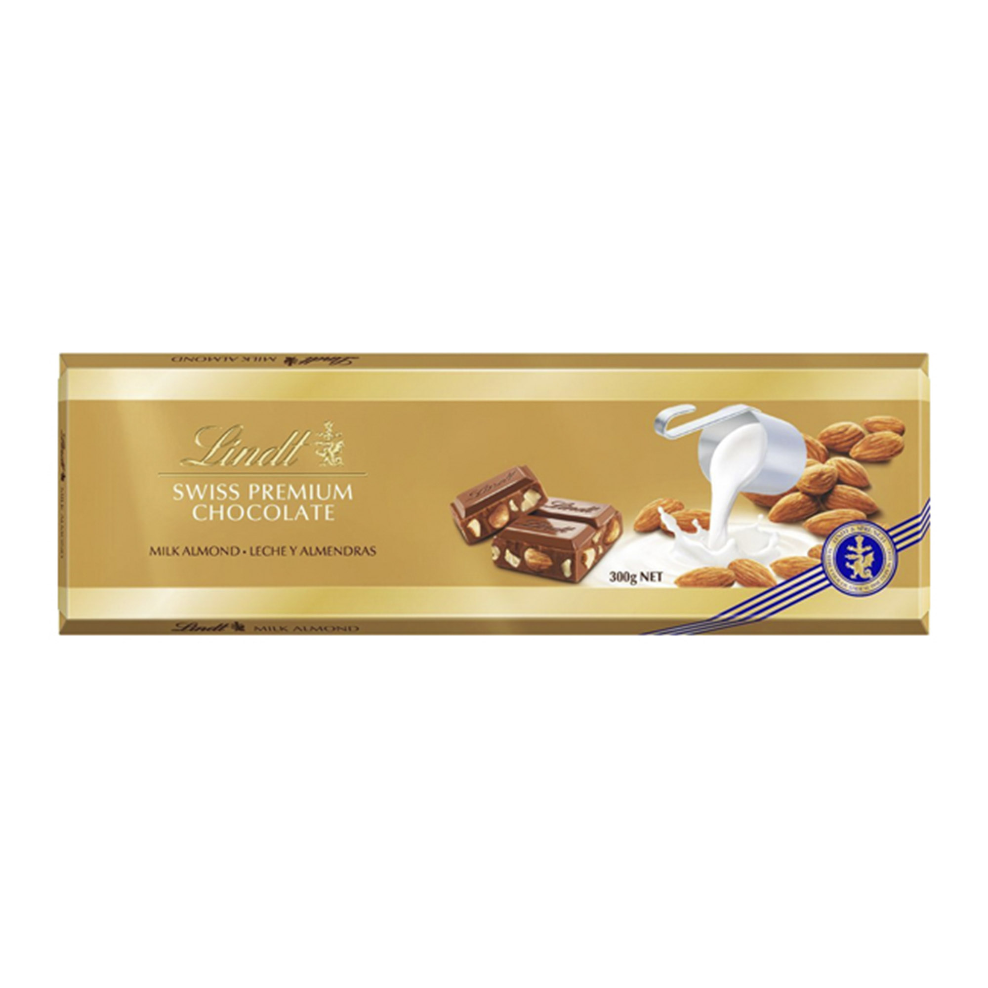 Шоколад Lindt с цельным миндалем 300 г тёмный шоколад bolci с цельным фундуком 150 г