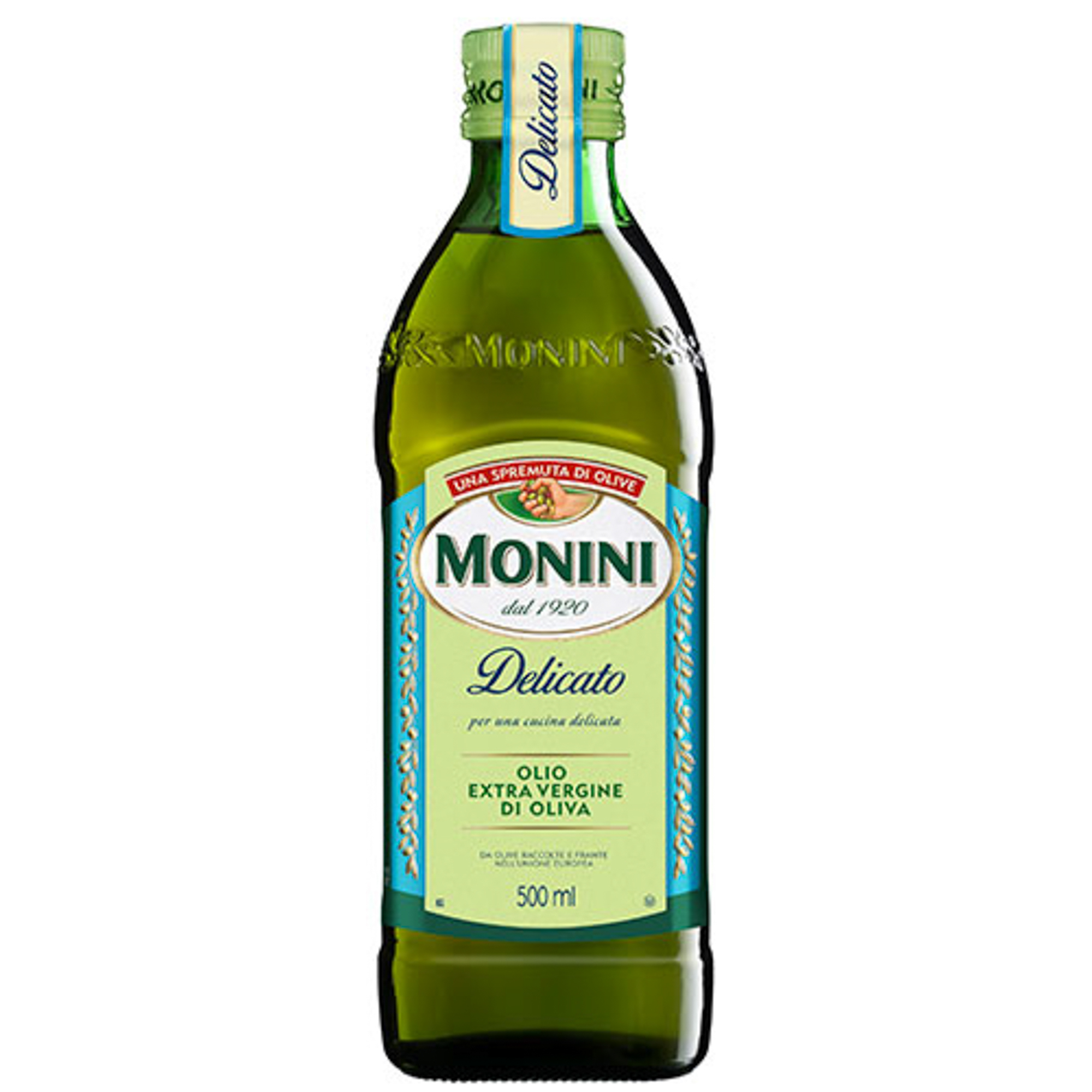 Масло оливковое Monini Delicato Extra Virgin 500 мл масло оливковое borges с жареным чесноком 0 2 л стеклянная бутылка
