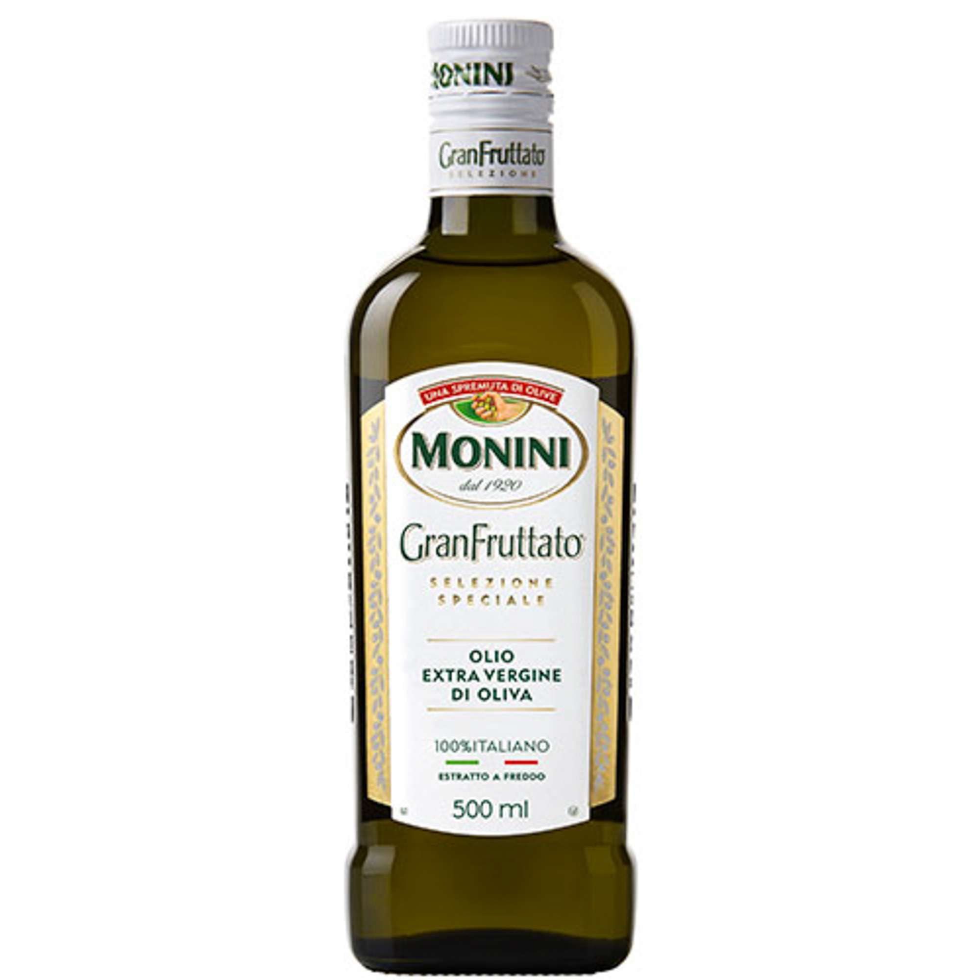 Масло оливковое Monini Gran Fruttato Extra Virgin 500 мл масло оливковое borges с жареным чесноком 0 2 л стеклянная бутылка
