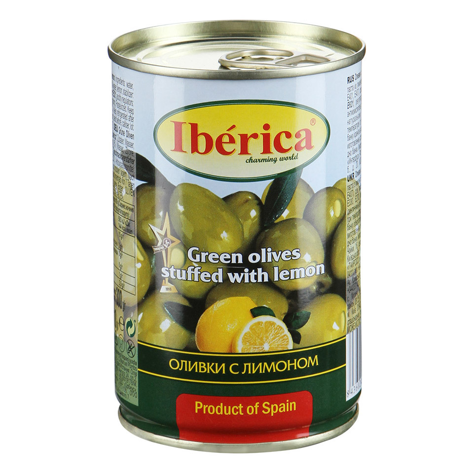 

Оливки Iberica с лимоном 300 г