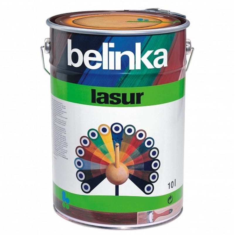 Краска Belinka Lasur №12 10л бесцветный краска belinka lasur 24 10л палисандр