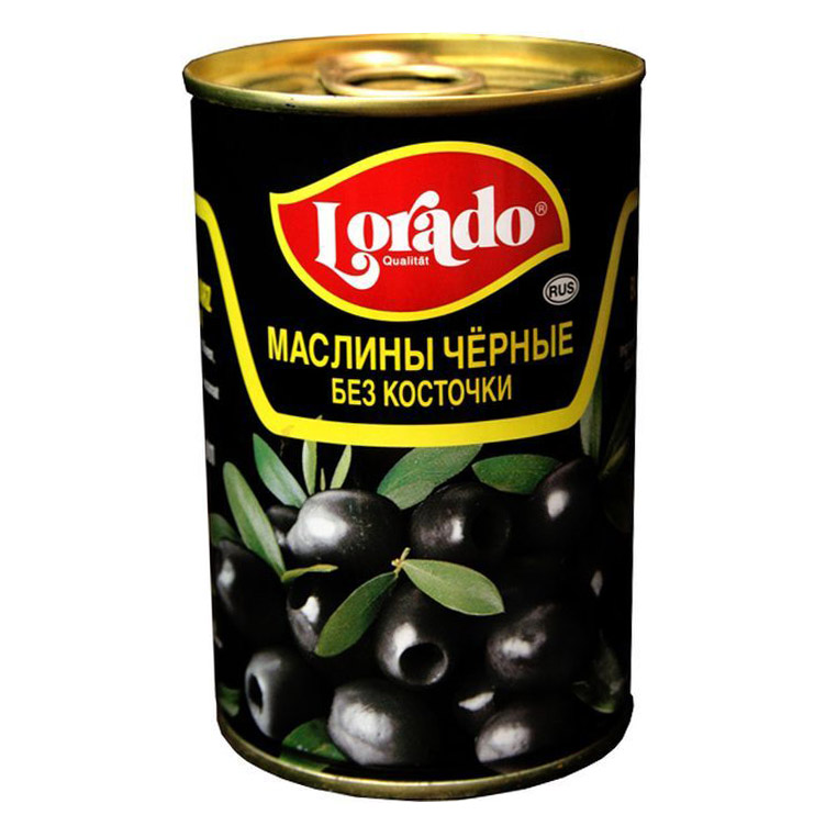 Маслины черные Lorado без косточки 300 г