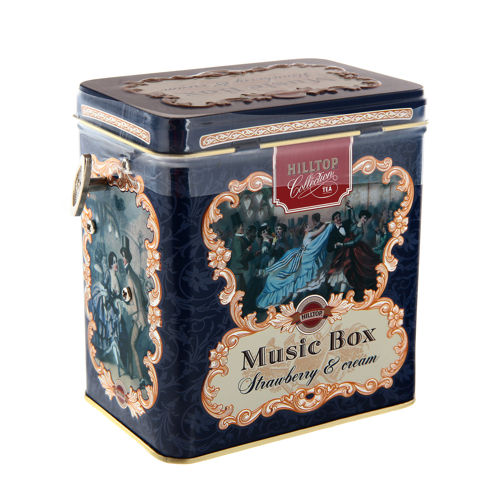 Чай Hilltop музыкальная шкатулка Земляника со сливками 125 г чайный набор hilltop шкатулка королевская коллекция 200 г