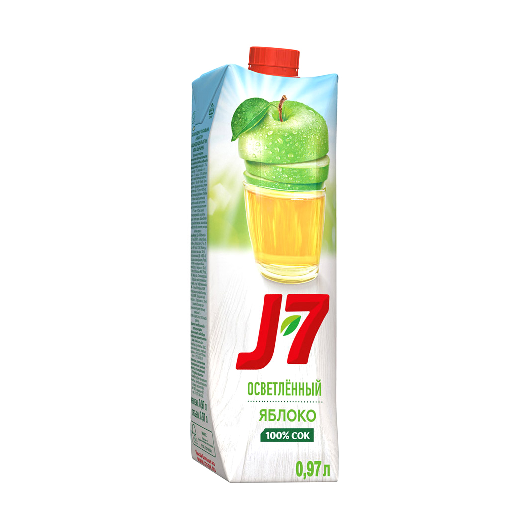 Сок J7 Яблоко 0,97 л фруктовый чай althaus persischer apfel персидское яблоко 15 пирамидок