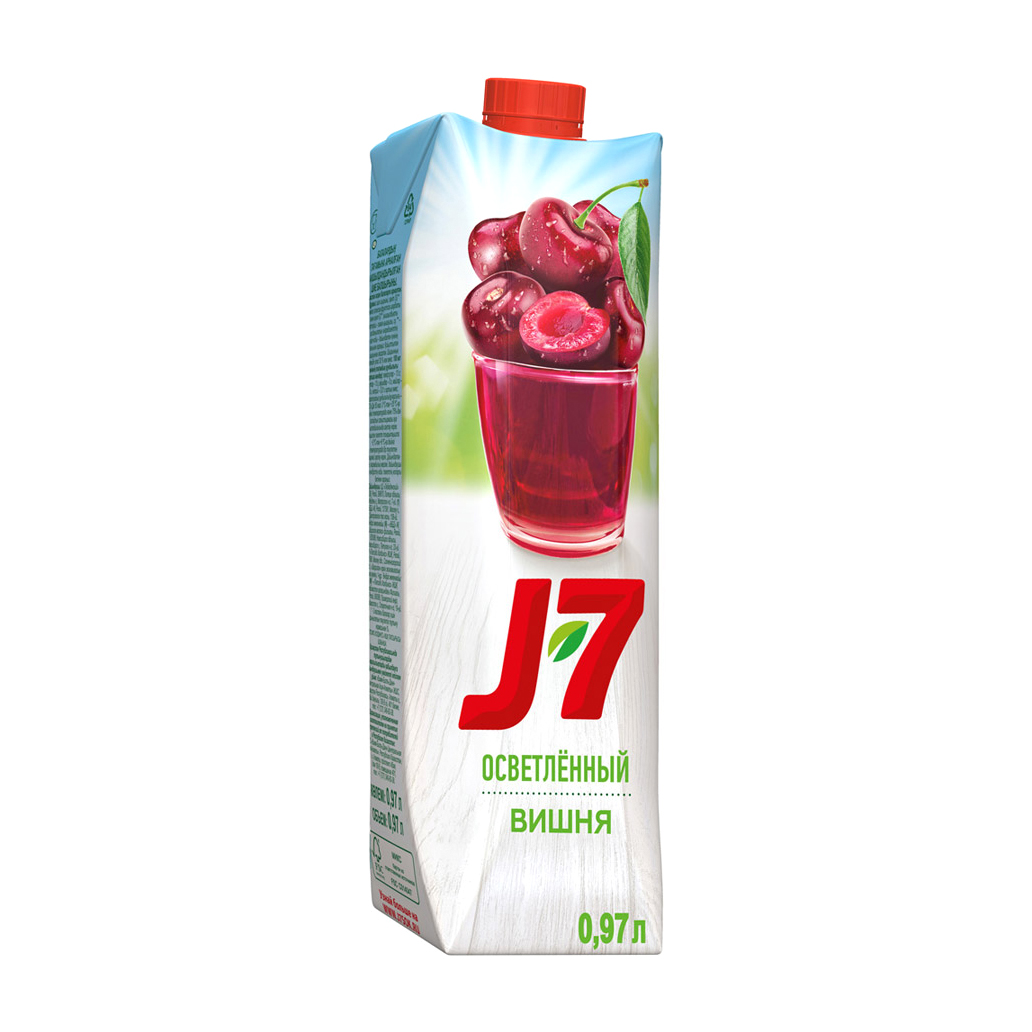 Нектар J7 Вишня 0,97 л нектар дары кубани яблочно виноградный 1 литр