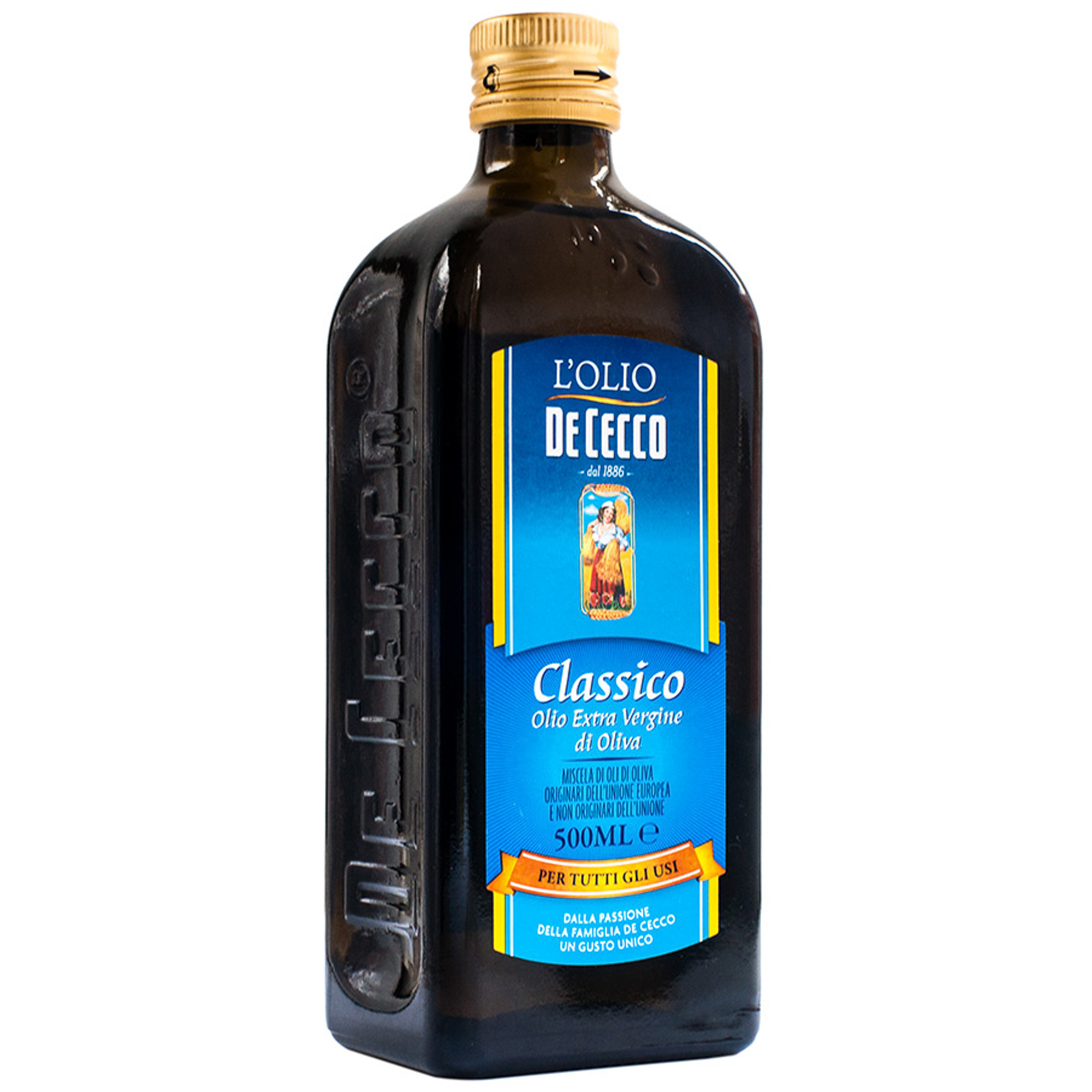 Масло оливковое De Cecco Classico 1 л масло оливковое itlv extra virgin balancio 500 мл стеклянная бутылка