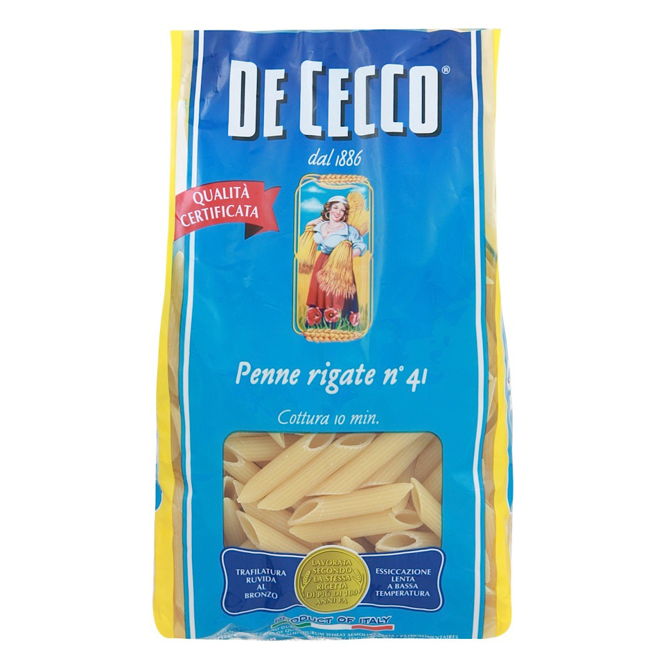 Макаронные изделия De Cecco Penne Rigate №41 500 г булочки коломенское пшеничные с кунжутом 180 гр