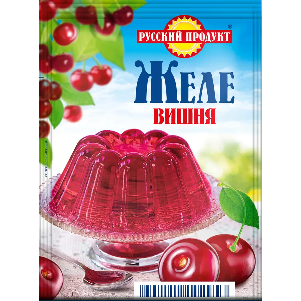 Желе быстрого приготовления Русский продукт со вкусом вишни 50  г - фото 1