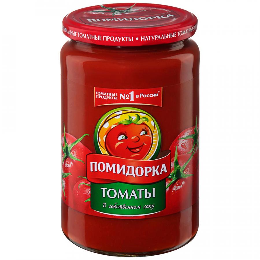 Томаты Помидорка в собственном соку, 680 г