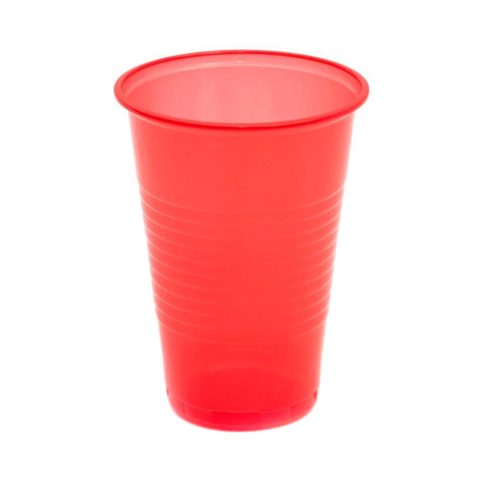 Набор стаканов Мистерия красные 200 мл 12 шт вилки одноразовые мистерия пластиковые красные 12 шт