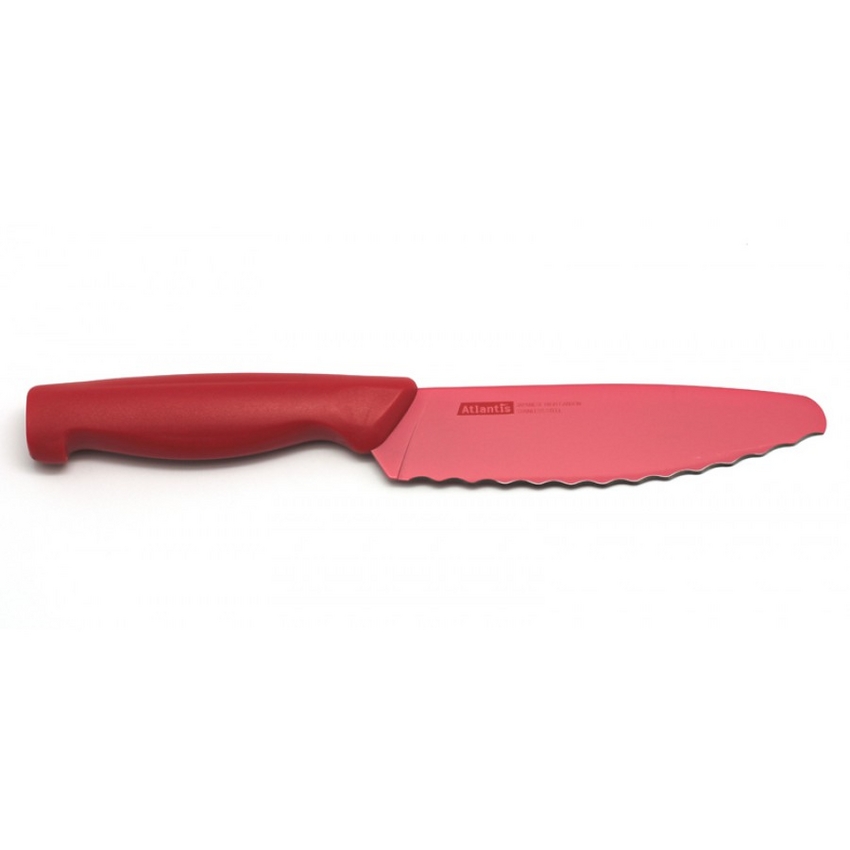 Нож универсальный 15см красный Atlantis нож кухонный универсальный зевс 24316 sk atlantis