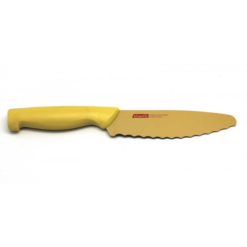 Нож универсальный 15см желтый Atlantis нож atlantis 24706 sk 15см обвалочный