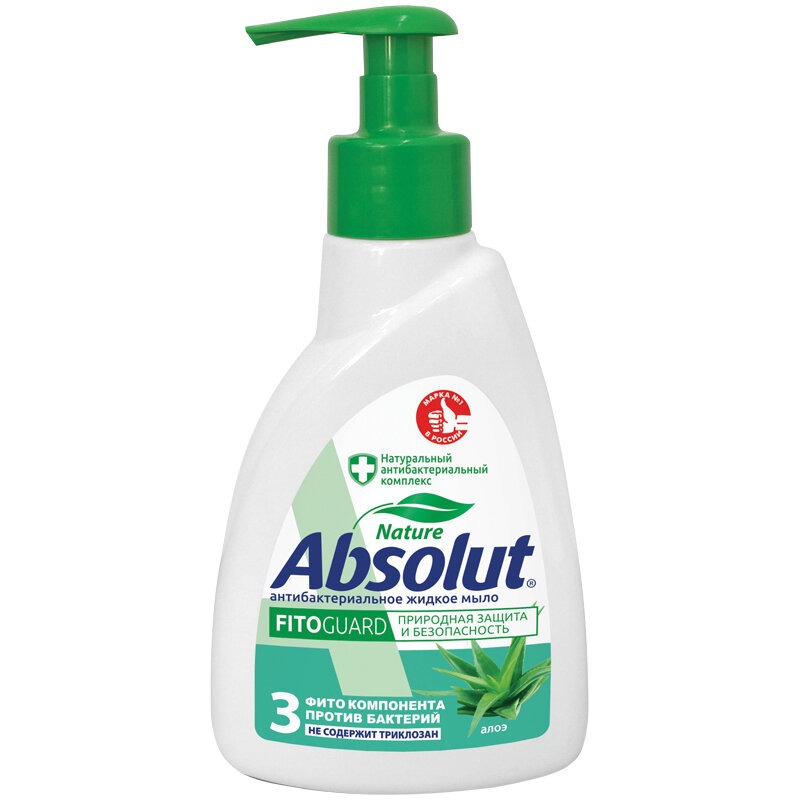 Мыло жидкое Absolut Алоэ 250МЛ жидкое мыло absolut fito guard антибактериальное с алоэ вера 500 мл