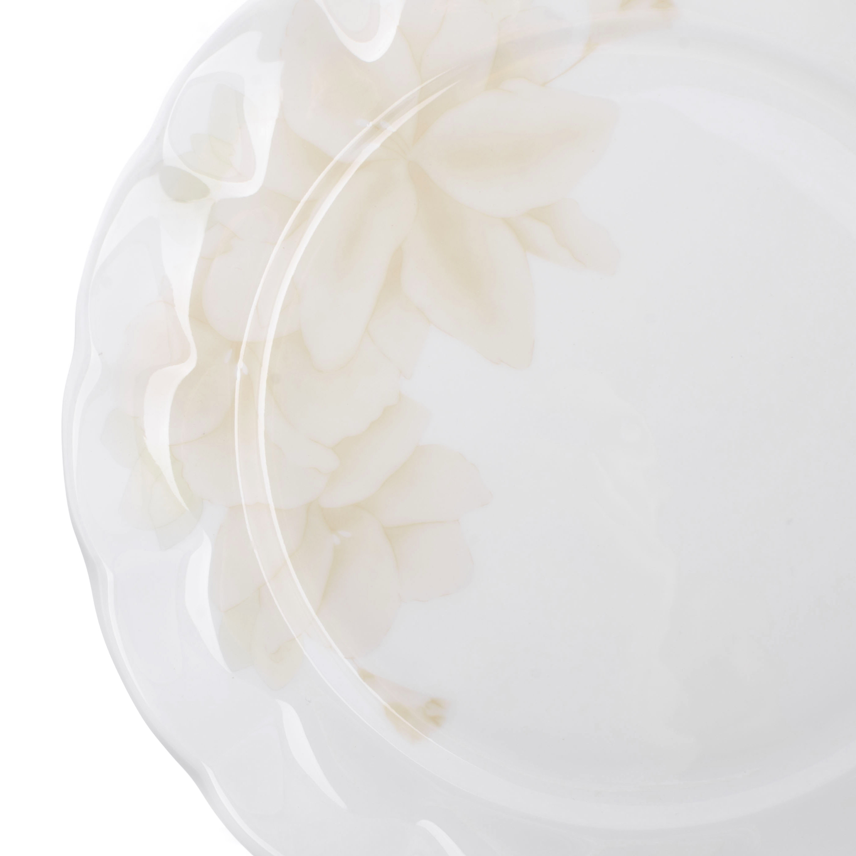 Набор тарелок Hatori Магнолия Крем 6 шт, цвет кремовый - фото 3
