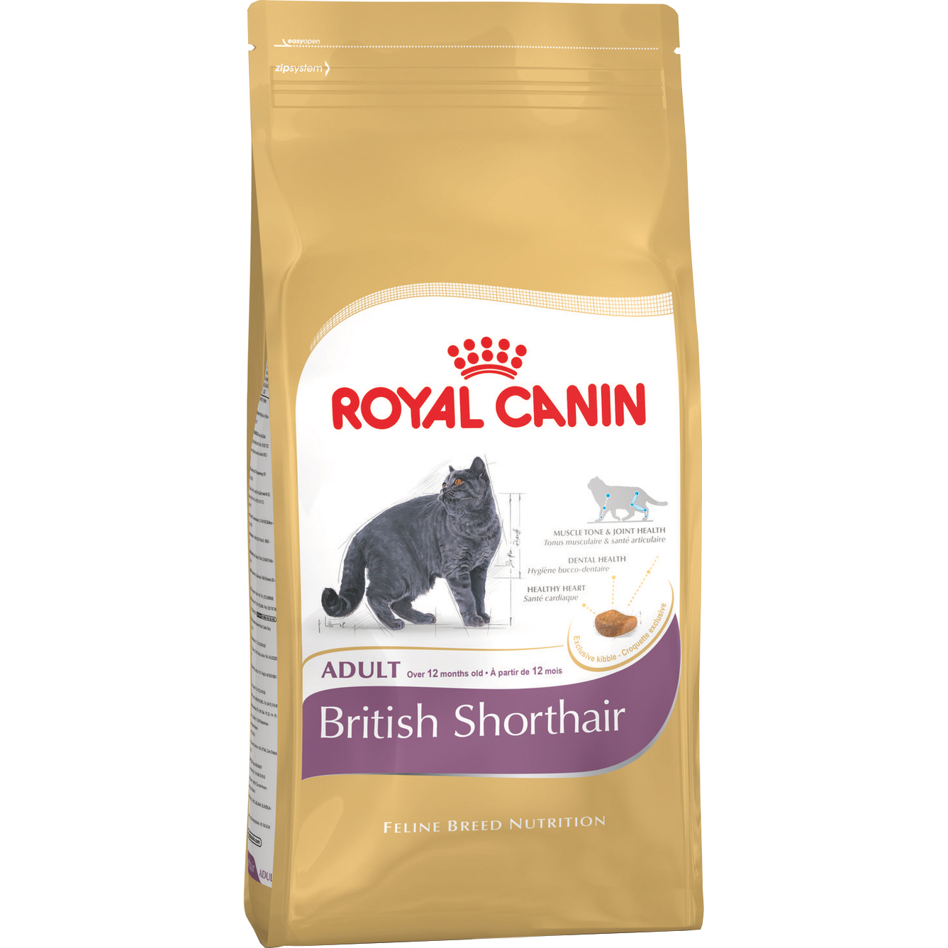 Корм для кошек Royal Canin British Shorthair Adult 400 г royal canin golden retriever adult полнорационный сухой корм для взрослых собак породы золотистый ретривер старше 15 месяцев 3 кг