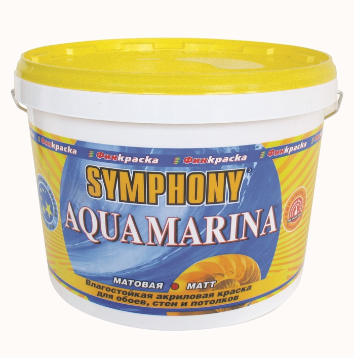 Краска в/э Symphony Aqua Marina База AP 9л краска в э силоксаномодифицированная symphony база lc 2 7л
