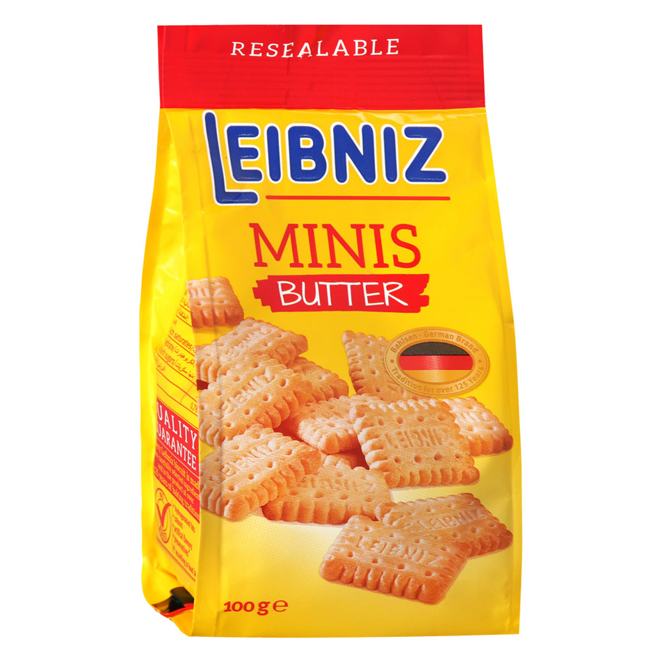 Печенье Bahlsen Leibniz Minis Butter Biscuits 100 г цена и фото