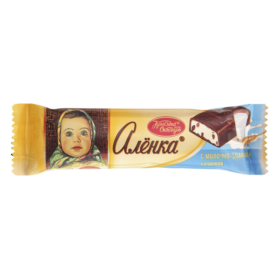 Шоколад  Аленка с молочно-злаковой начинкой 45 г сливки свитлогорье ультрапастеризованные 10% бзмж 500 гр