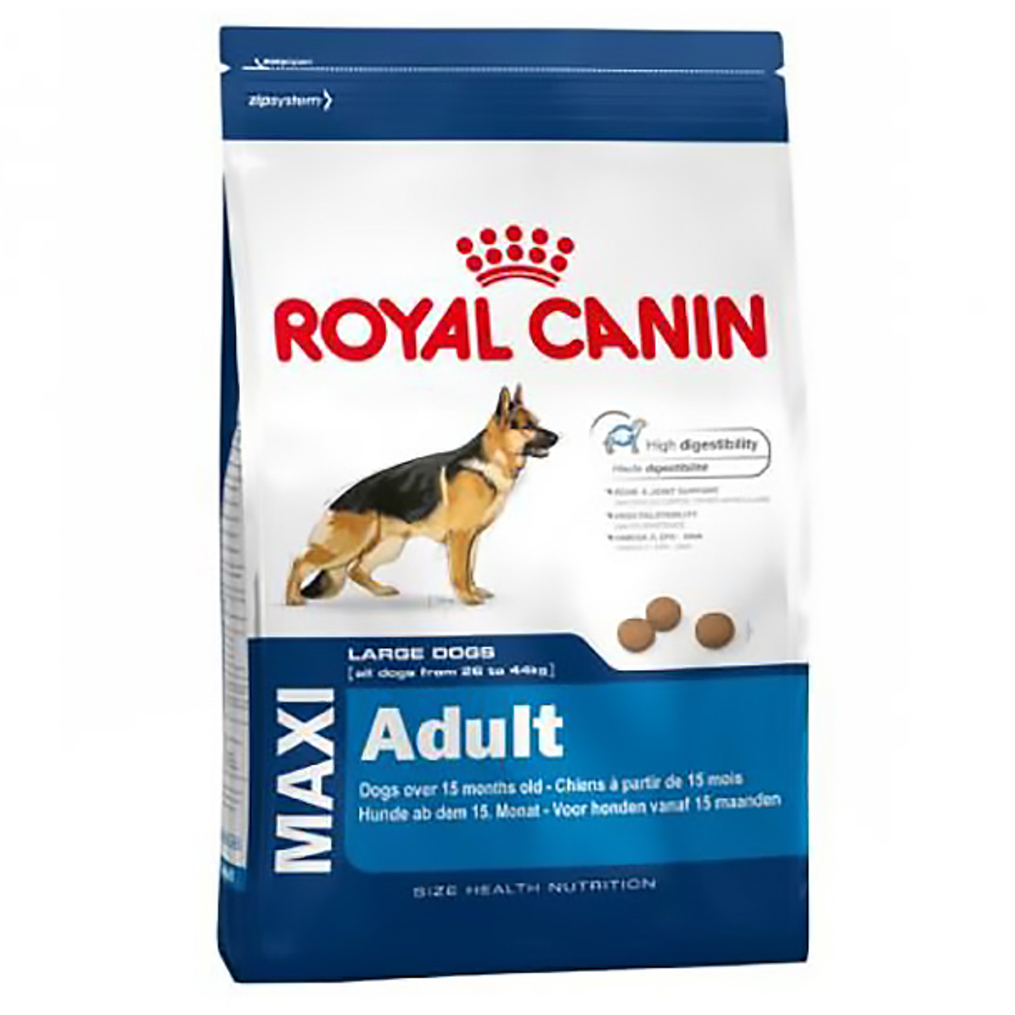 Корм для собак Royal Canin Size Maxi Adult 15 кг royal canin maxi adult полнорационный сухой корм для взрослых собак крупных пород в возрасте с 15 месяцев 3 кг