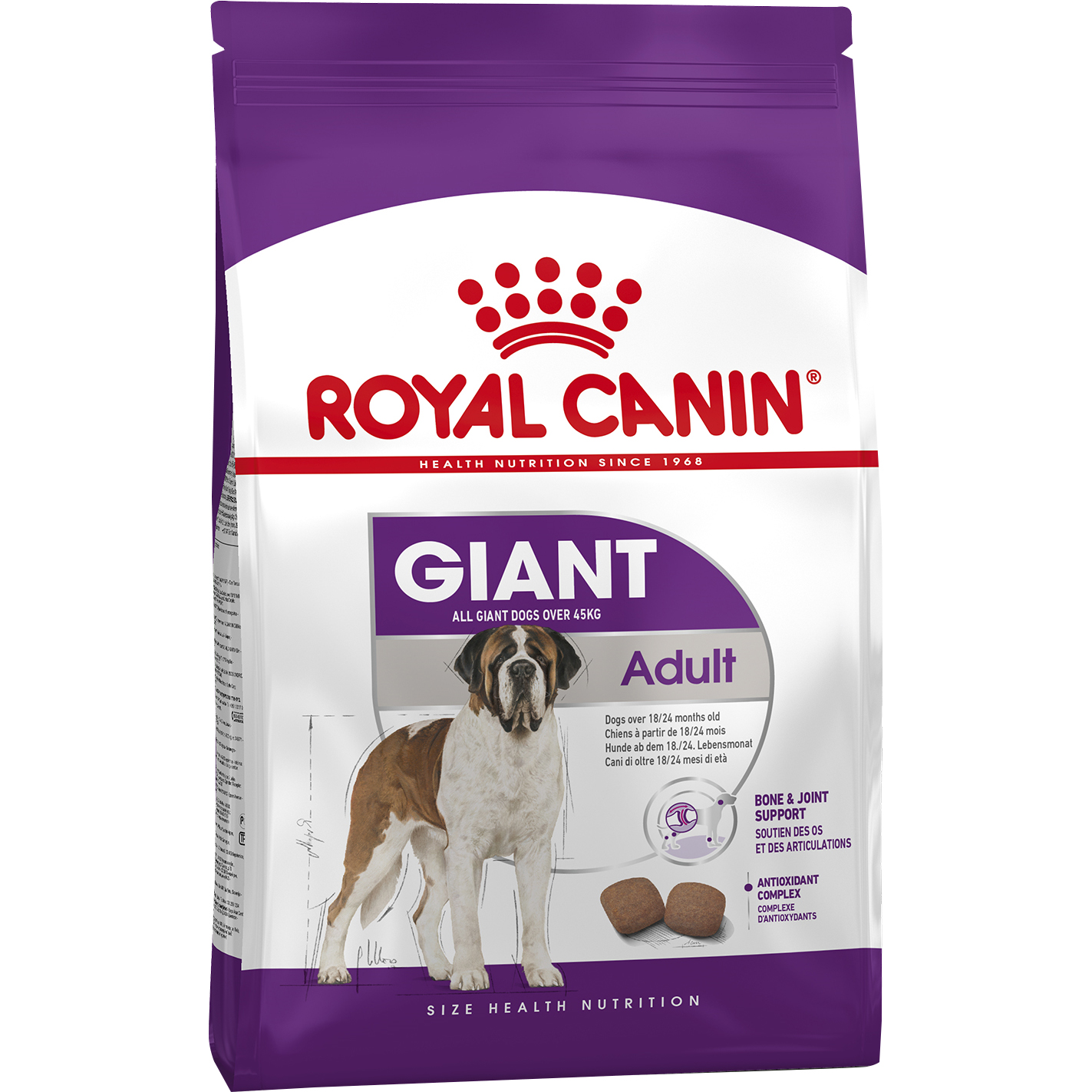 Корм для собак Royal Canin Giant Adult 15 кг корм для собак royal canin size mini adult для мелких пород с 10 месяцев до 8 лет птица 2 кг