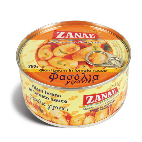 Фасоль гигантская Zanae печеная в томатном соусе 280 г килька балтийская знаток прод в томатном соусе 240 г