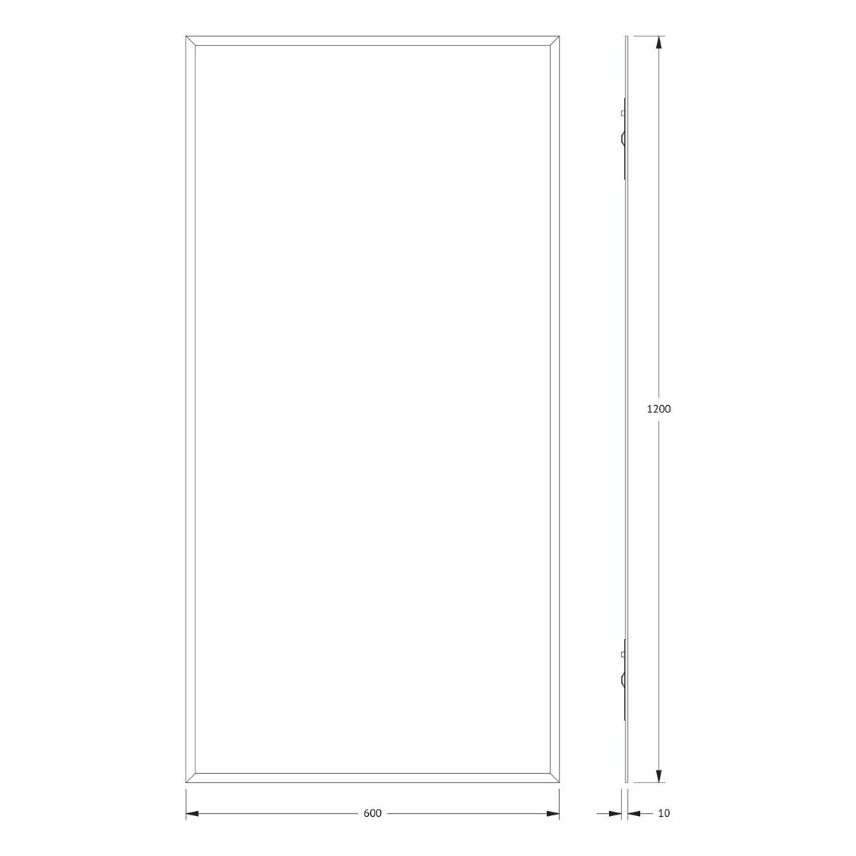 Зеркало Evoform с фацетом 15 mm 60х120 см Вид№5