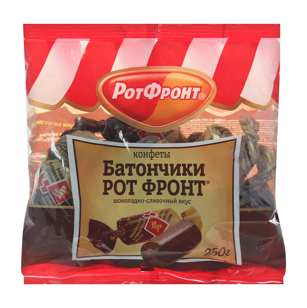 Батончики Рот Фронт шоколадно-сливочный вкус 250г