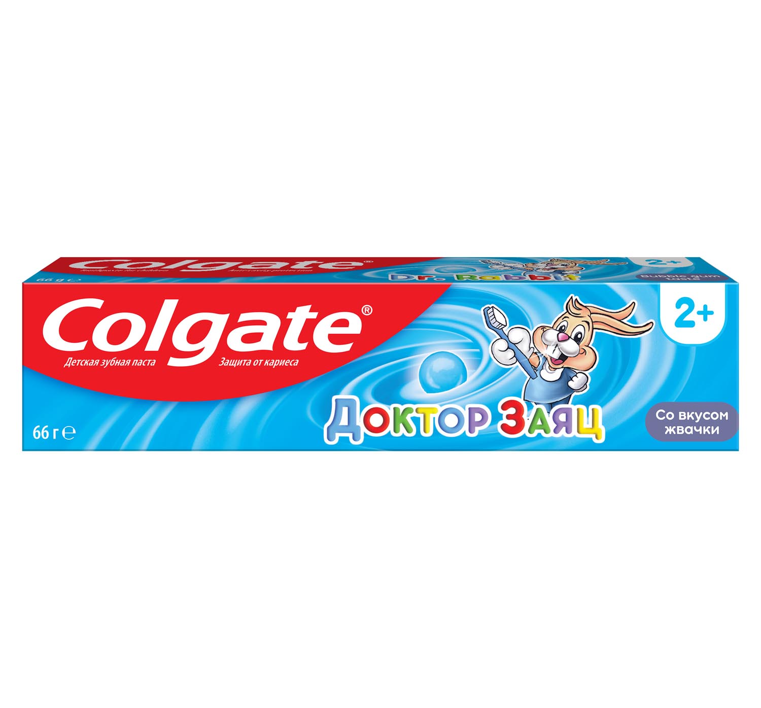 Зубная паста детская Colgate Доктор Заяц вкус Жвачки 50 мл, размер 16,2x4x3,5 см FCN89286 - фото 2
