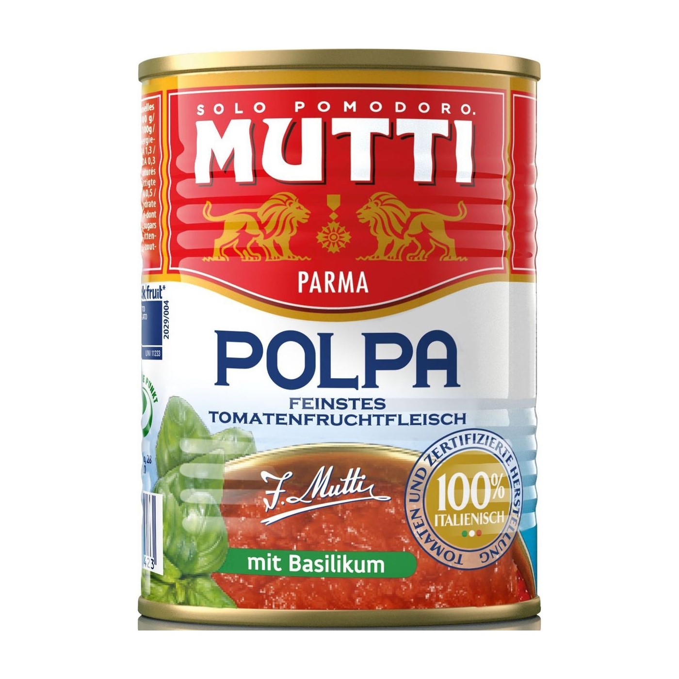 Томаты Mutti резаные кубиками в томатном соке с базиликом 400 г килька балтийская знаток прод по мексикански в томатном соусе 240 г